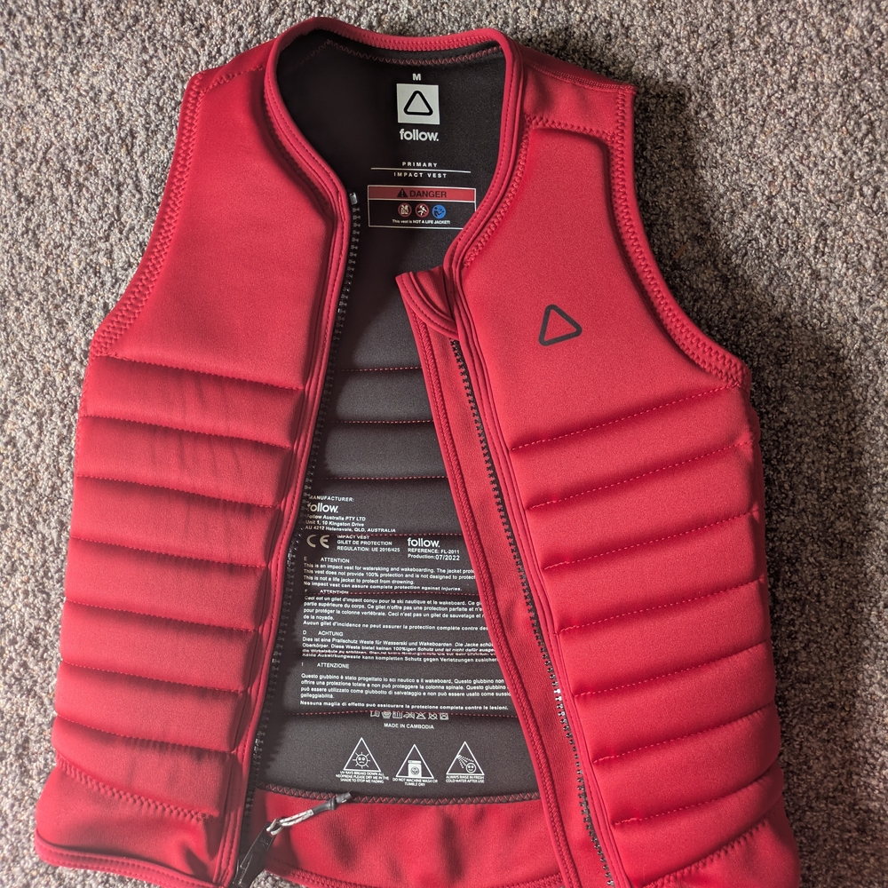 Women Red Follow Impact Vest
